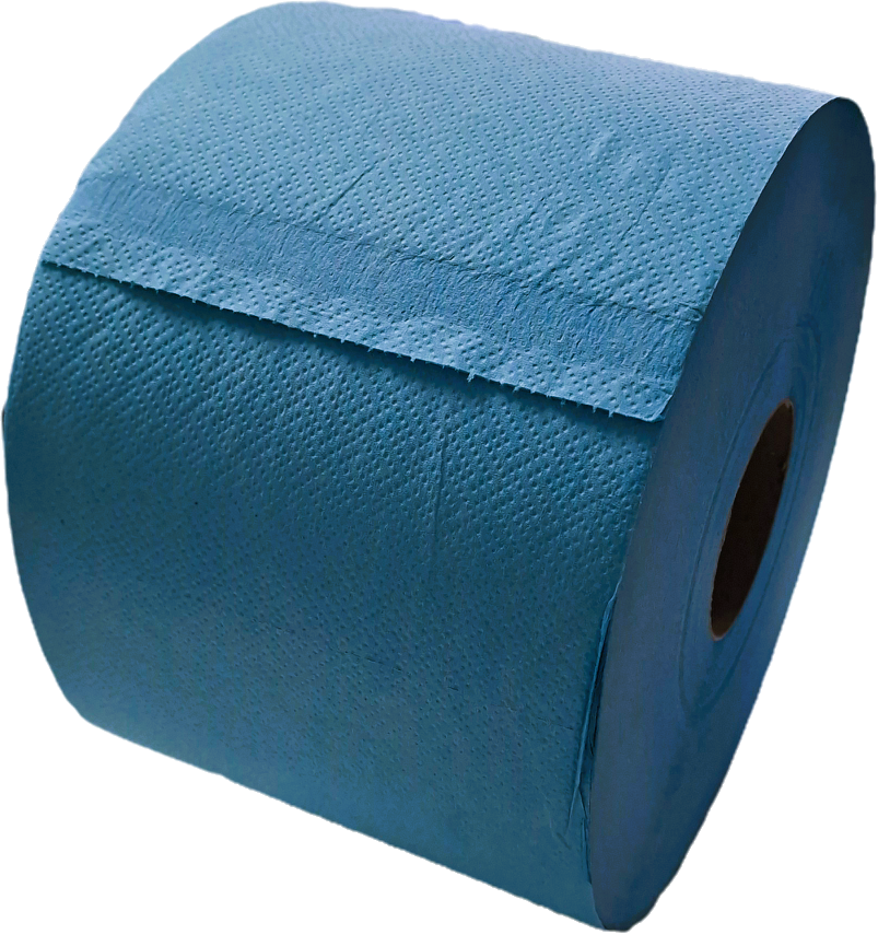 Industrieel Poetspapier 4 Rollen Blauw 18 cm x 180 m1