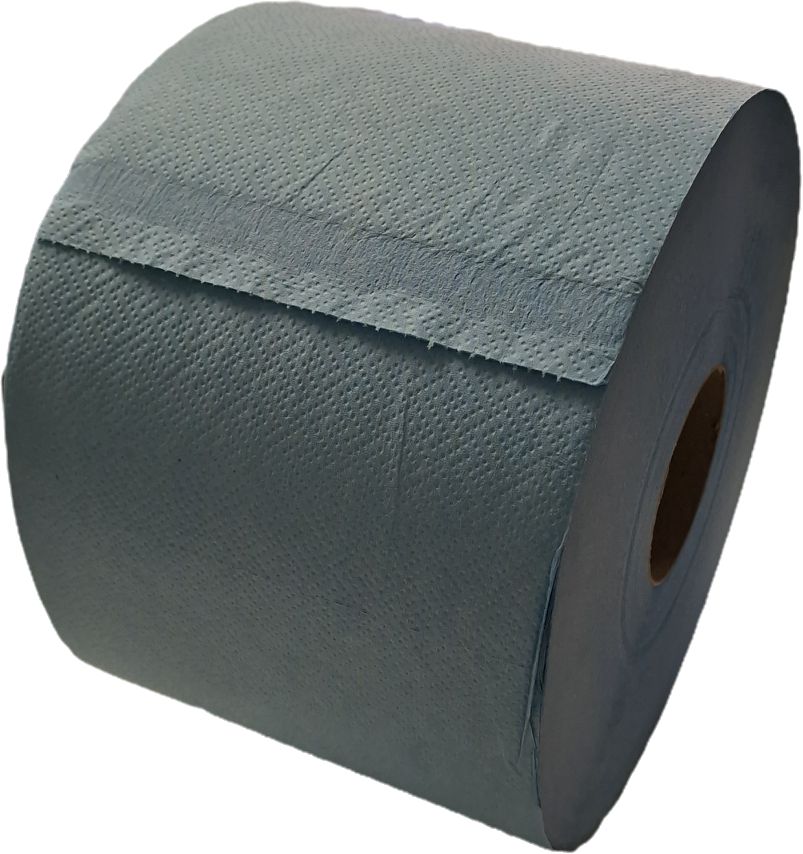 Industrieel Poetspapier 4 Rollen Blauw 18 cm x 180 m1 - Afbeelding 2