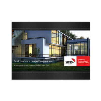 Global® Poster Architecteral HOME incl lijst 73 cm x 53 cm