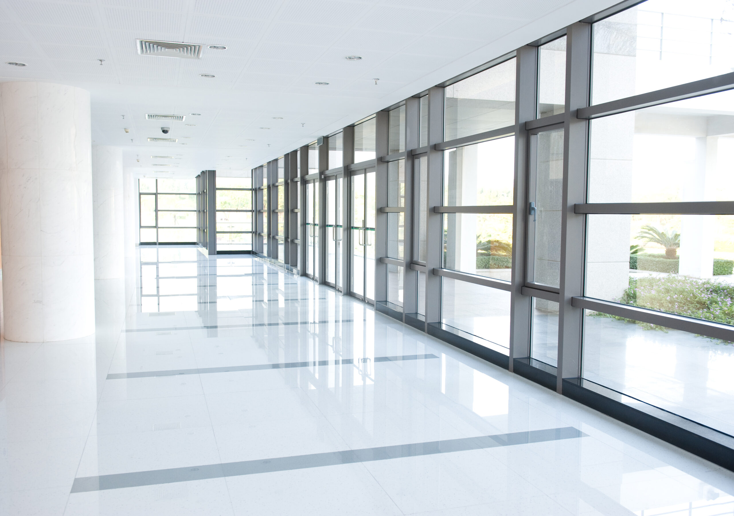 Corridor of the Office Building GSW Raamfolies