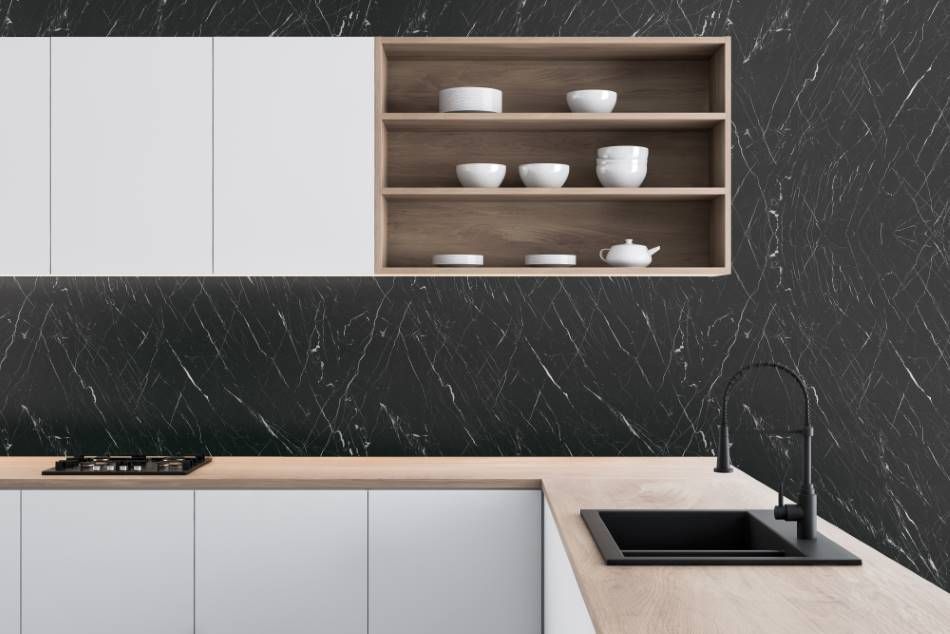 Interieurfolie Marmer MK14 - Grigio Marquina - Afbeelding 3
