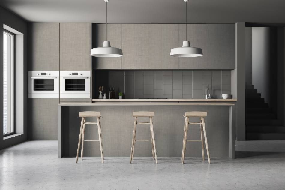 Interieurfolie Textiel NE38 - Silver & Grey Lined - Afbeelding 2