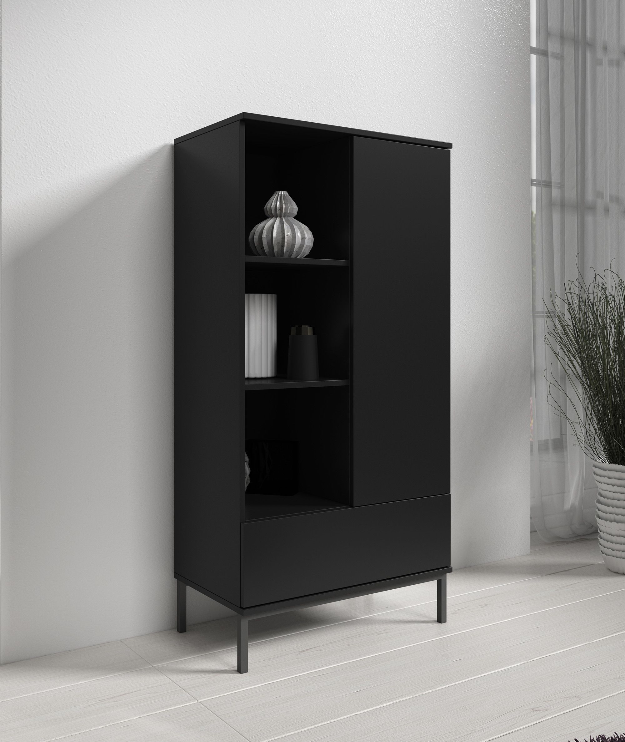 GSW® Interieurfolie effen K01 - Black Mat - Afbeelding 5